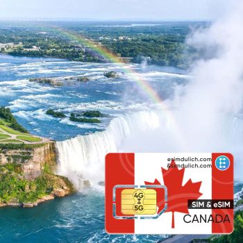 Sim Du Lịch Canada 15 Ngày Tốc Độ Cao 4G